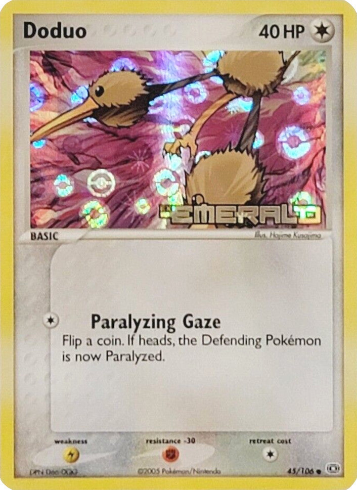 Doduo  - Reverse Holofoil Emerald - Common