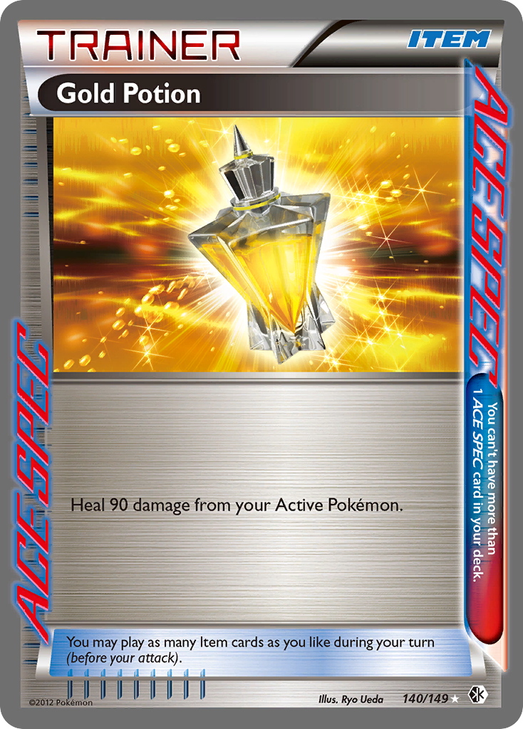 Gold Potion  - Holofoil Boundaries Crossed - Rare Ace
