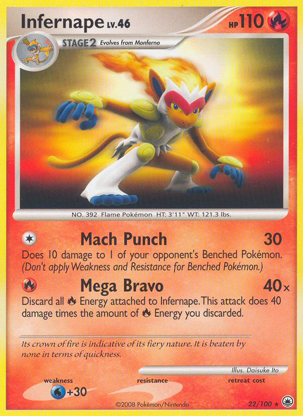 Infernape  Majestic Dawn - Rare