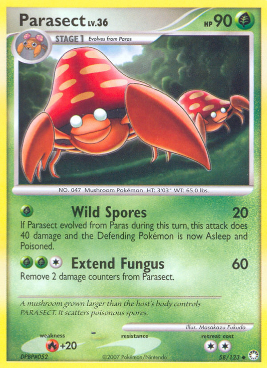 Parasect  Mysterious Treasures - Uncommon
