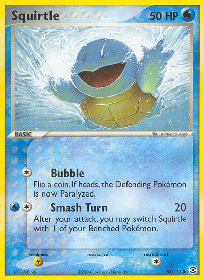 Squirtle 083/112  FireRed & LeafGreen - Common