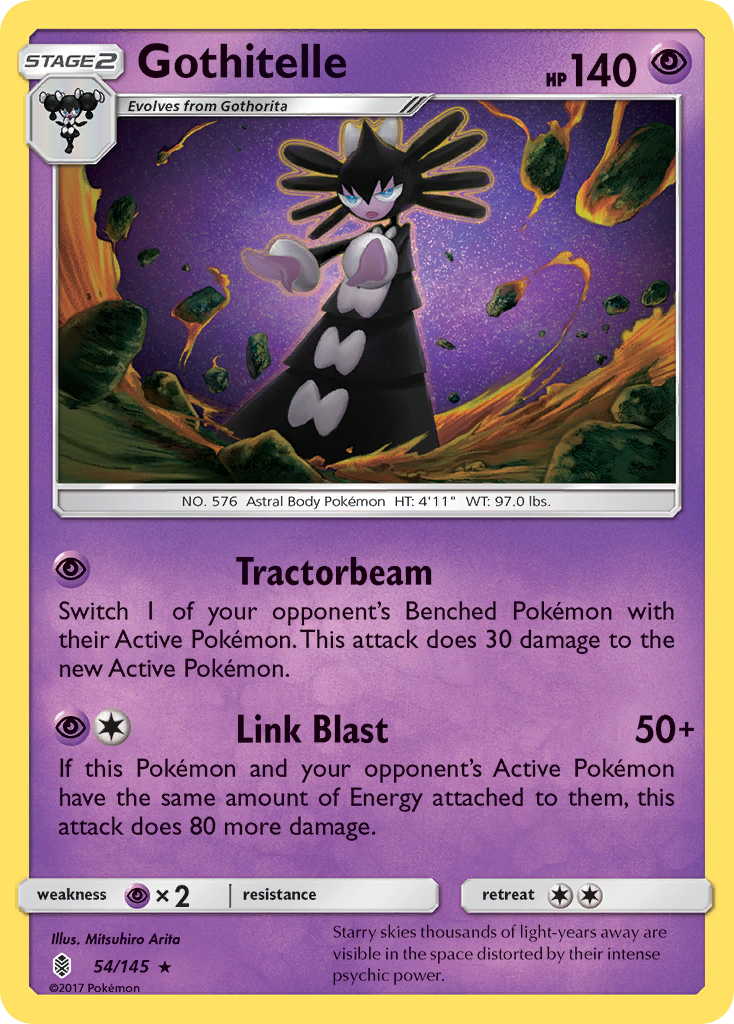 Gothitelle 054  SM  Guardians Rising - Rare