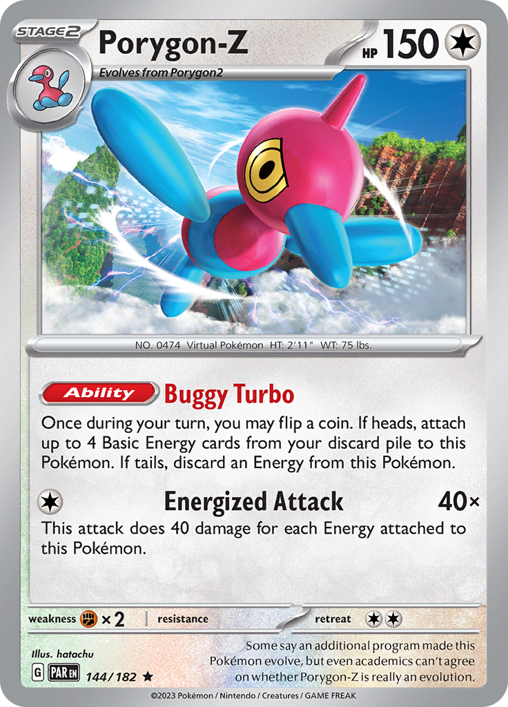 Porygon-Z 144  - Holofoil SV04 Paradox Rift - Rare