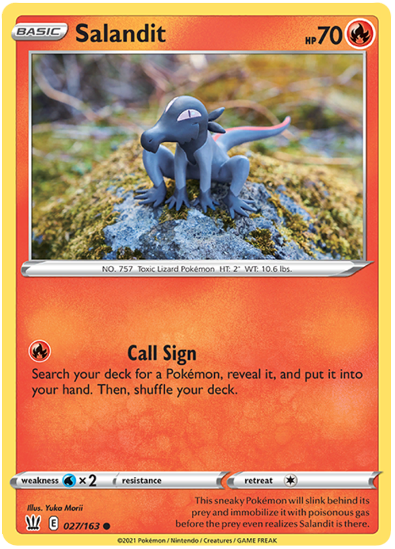 Salandit 027  SWSH05 Battle Styles - Common