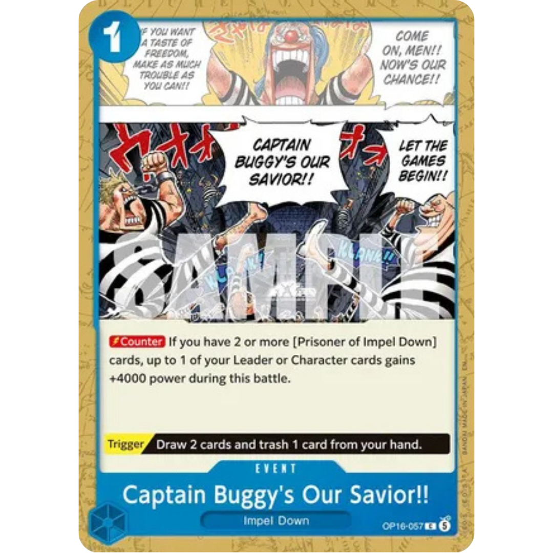 Captain Buggy's Our Savior!! (OP16-057) - The Time of Battle