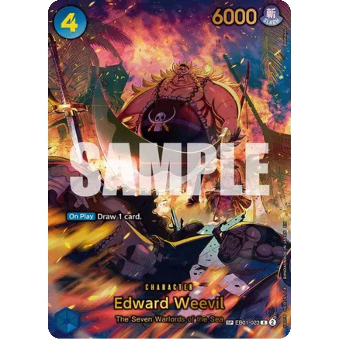 Edward Weevil - EB01-023 (SP) (Alternate Art) (EB01-023) - The Azure Sea's Seven Foil