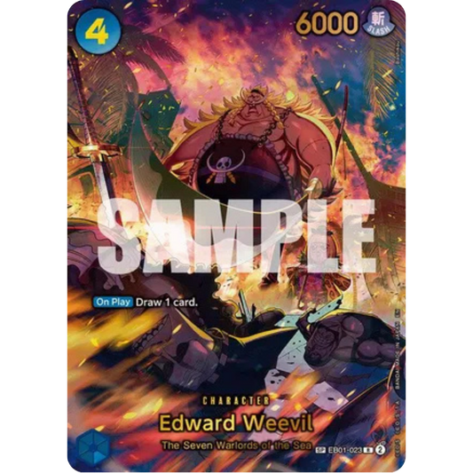 Edward Weevil - EB01-023 (SP) (Alternate Art) (EB01-023) - The Azure Sea's Seven Foil