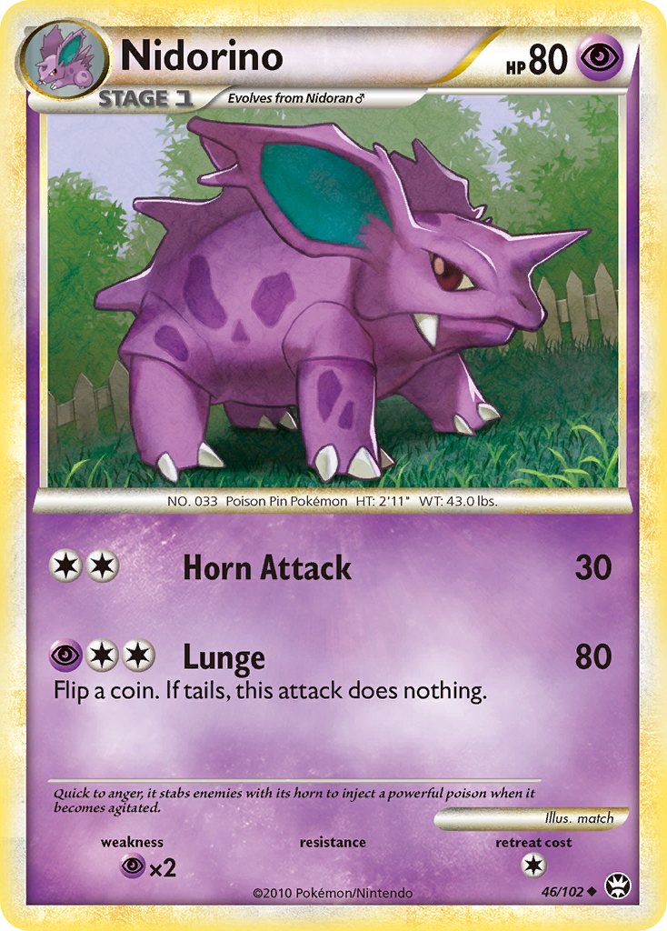 Nidorino 046  Triumphant - Uncommon