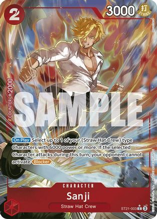 Sanji (Parallel) (ST21-003) - Starter Deck EX: Gear 5 Foil