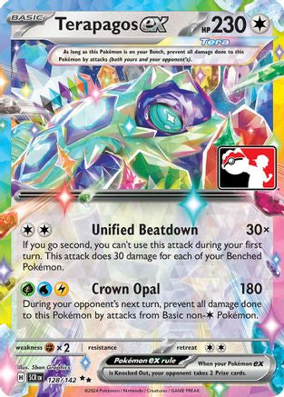 Terapagos ex 128/142  - Holofoil Prize Pack Series Cards - Double Rare