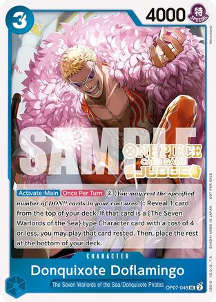Donquixote Doflamingo (Judge Pack Vol. 5) (OP07-048) - One Piece Promotion Cards Foil