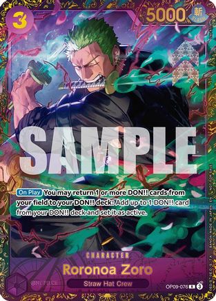 Roronoa Zoro (Championship 25-26 Regionals Season 1) (OP09-076) - One Piece Promotion Cards Foil