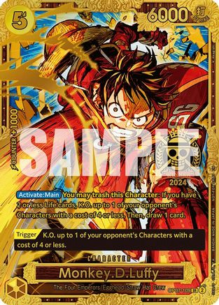 Monkey.D.Luffy (Championship 2024 World Final 1st Place) (OP07-109) - One Piece Promotion Cards Foil
