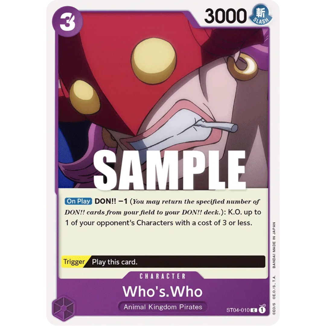 Who's.Who (ST04-010) - Starter Deck 4: Animal Kingdom Pirates