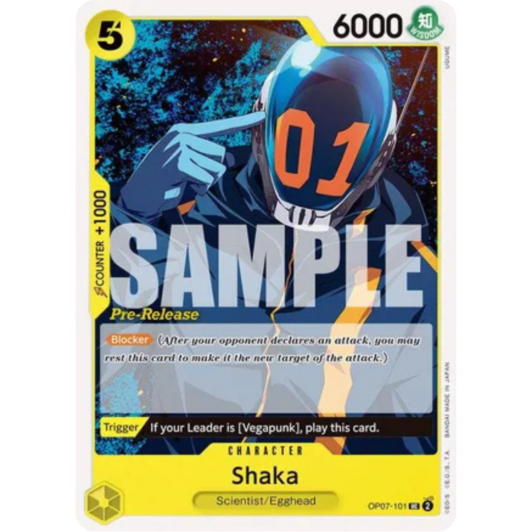Shaka (OP07-101) - 500 Years in the Future Pre-Release Cards