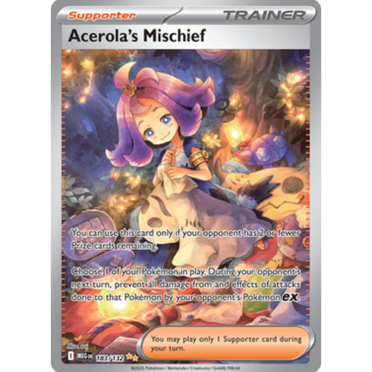Acerola's Mischief 183/132  - Holofoil ME01 Mega Evolution - Special Illustration Rare