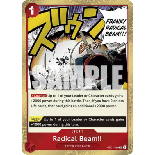 Radical Beam!! (Jolly Roger Foil) (OP01-029) - Premium Booster -The Best- Foil