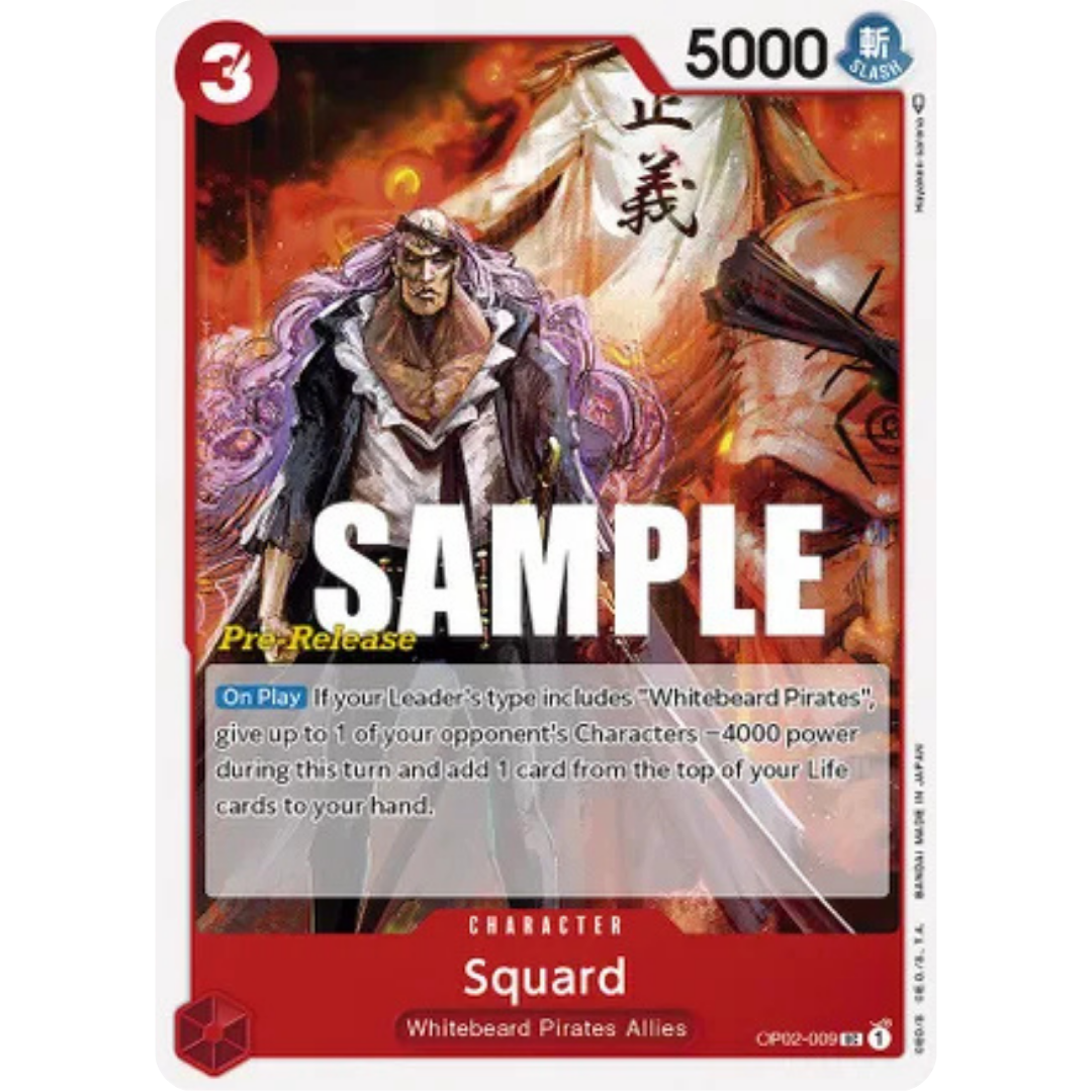 Squard (OP02-009) - Paramount War Pre-Release Cards