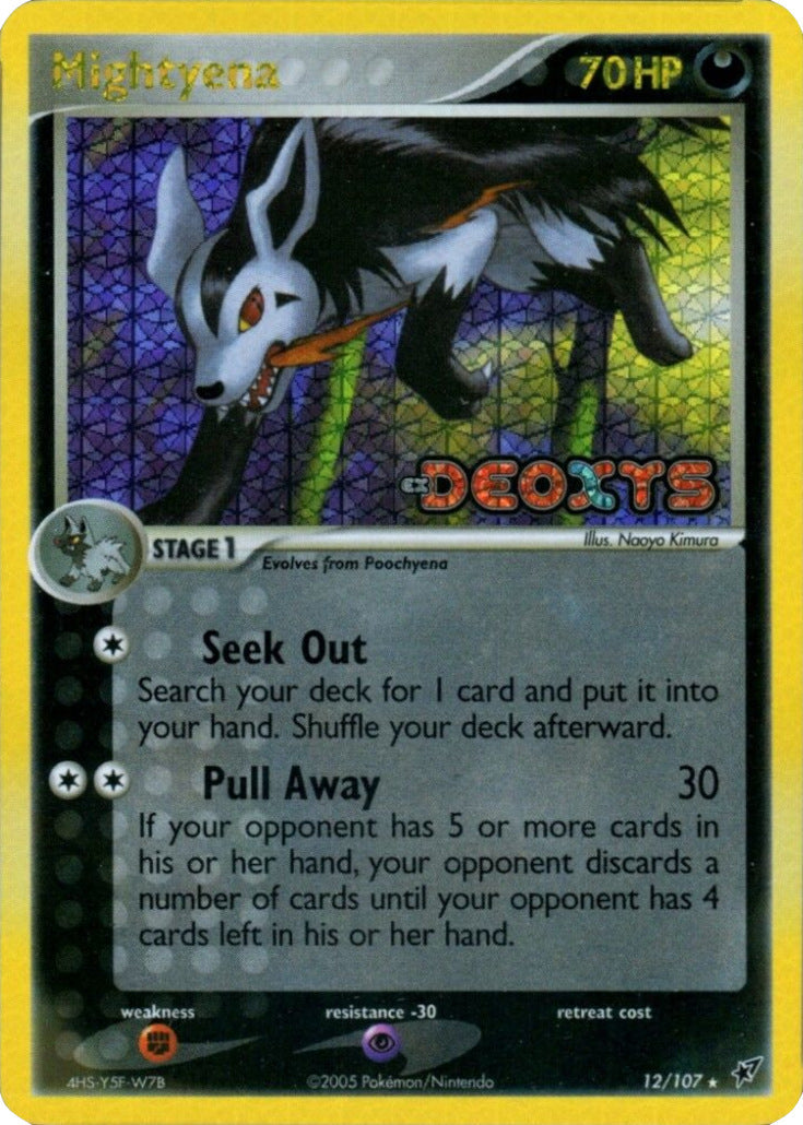 Mightyena  - Reverse Holofoil Deoxys - Holo Rare
