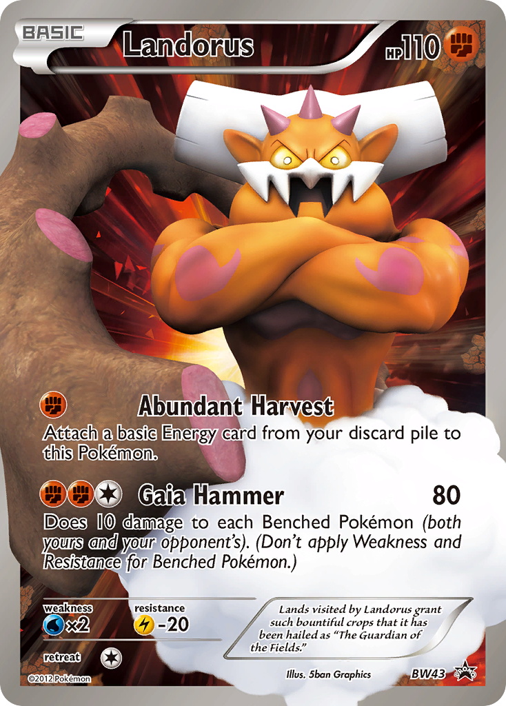 Landorus BW43  - Holofoil Black and White Promos - Promo