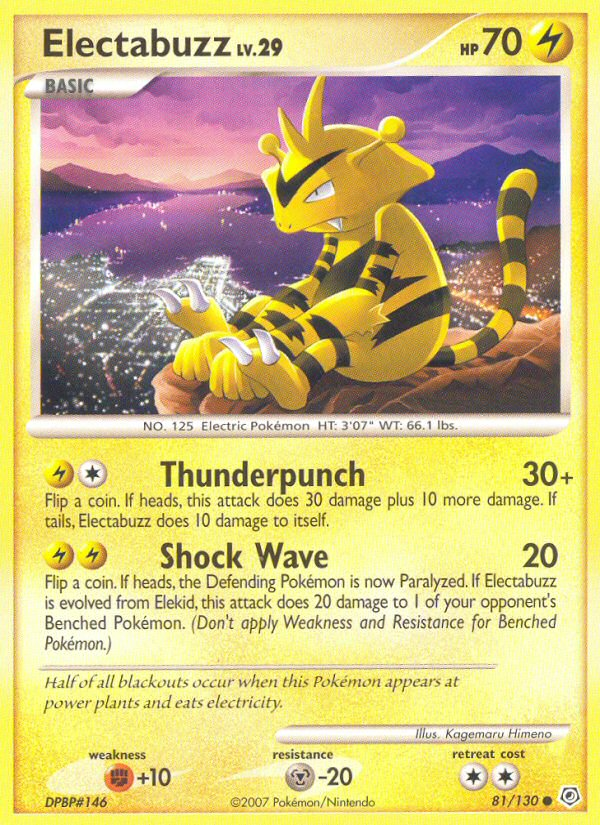 Electabuzz 081  Diamond and Pearl - Common