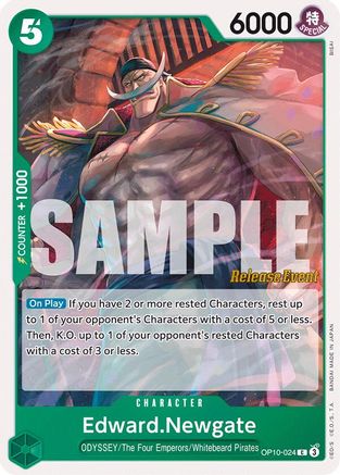Edward.Newgate (OP10-024) - Royal Blood Release Event Cards