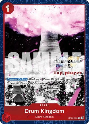 Drum Kingdom (Championship 2024 Top Player Pack Vol. 2) (OP08-020) - One Piece Promotion Cards Foil