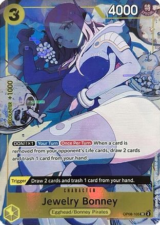 Jewelry Bonney (Illustration Box EX) (OP08-105) - One Piece Promotion Cards Foil