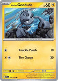 Alolan Geodude 044  - Reverse Holofoil SV09 Journey Together - Common