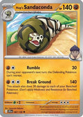 Hop's Sandaconda 087  - Reverse Holofoil SV09 Journey Together - Uncommon