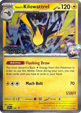 Iono's Kilowattrel 182  - Holofoil SV Scarlet & Violet Promo Cards - Promo