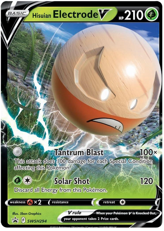 Hisuian Electrode V - SWSH294  - Holofoil Jumbo Cards - Promo