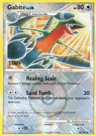 Gabite - 59/147 (Championship Promo) [Staff]/147  - Reverse Holofoil League & Championship Cards - Promo