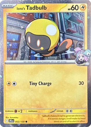 Iono's Tadbulb 052/159  - Holofoil Miscellaneous Cards & Products - Common