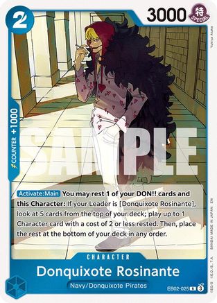 Donquixote Rosinante (EB02-025) - Extra Booster: Anime 25th Collection Foil