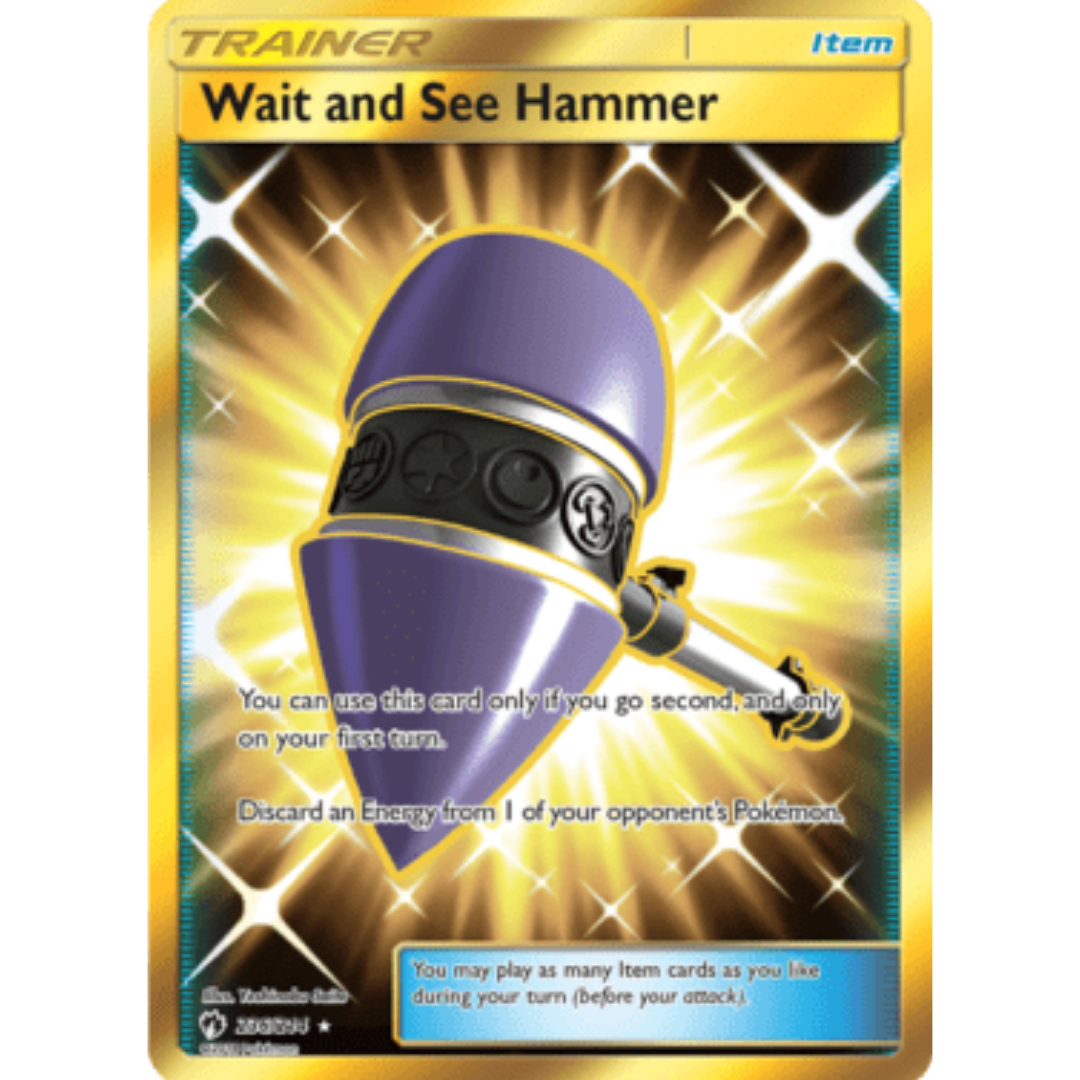 Wait and See Hammer (Secret)  - Holofoil SM  Lost Thunder - Secret Rare