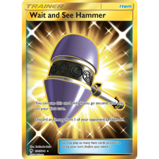 Wait and See Hammer (Secret) 236  - Holofoil SM  Lost Thunder - Secret Rare