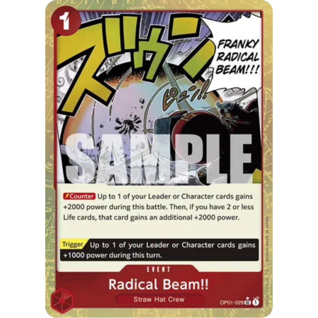 Radical Beam!! (Textured Foil) (OP01-029) - Premium Booster -The Best- Foil