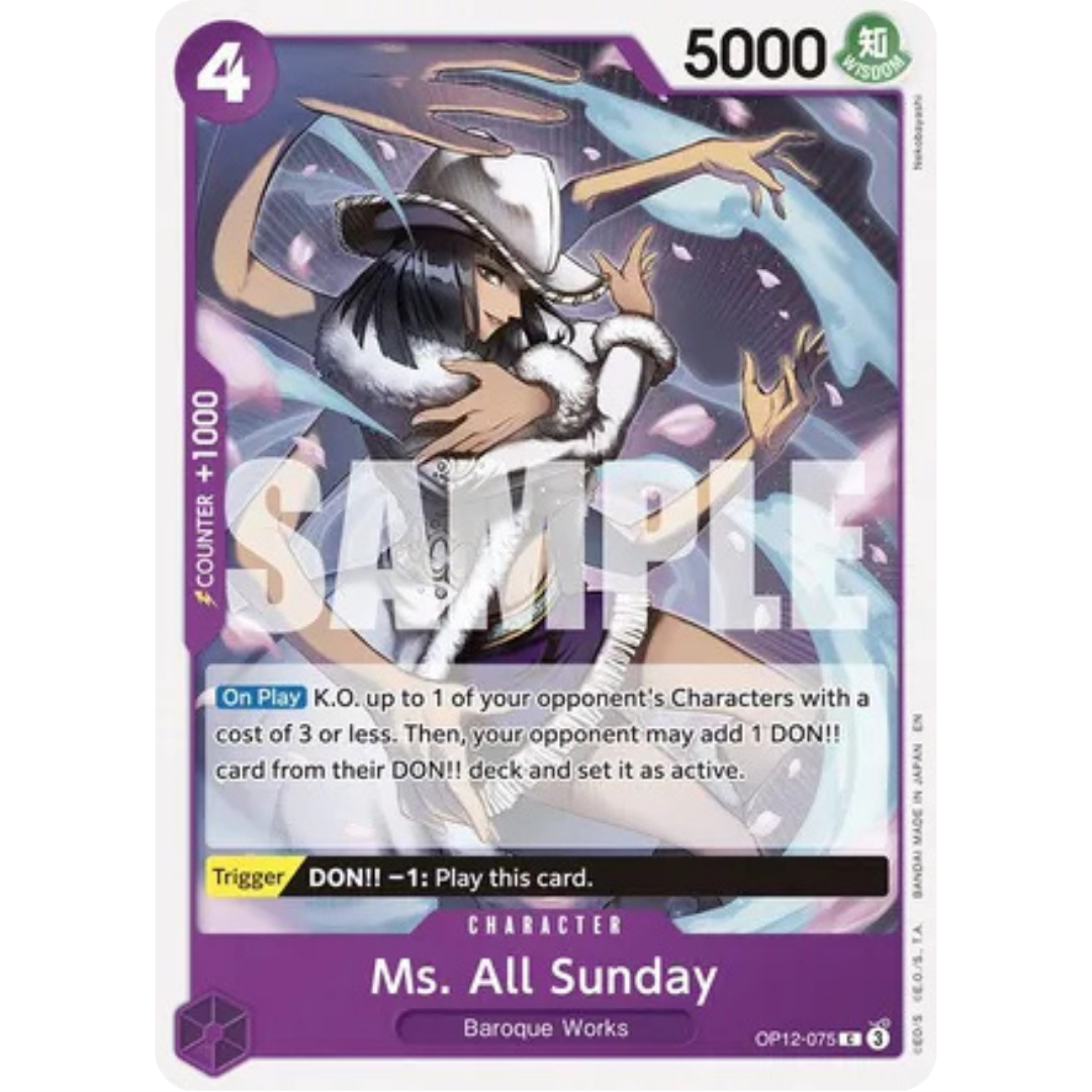 Ms. All Sunday (OP12-075) - Legacy of the Master