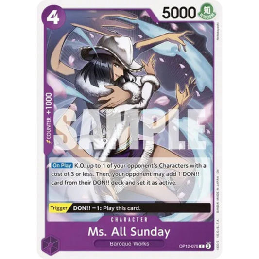 Ms. All Sunday (OP12-075) - Legacy of the Master