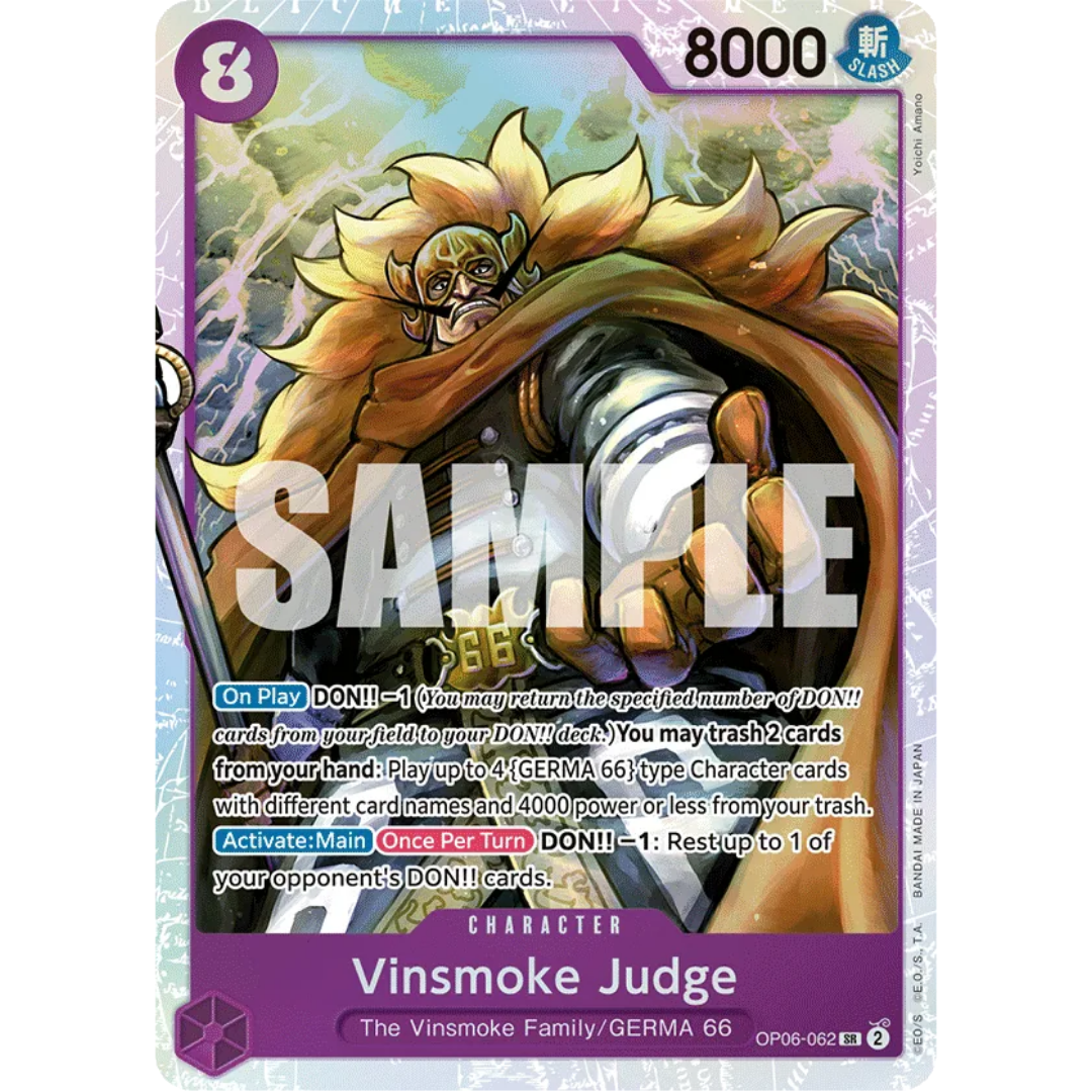 Vinsmoke Judge (OP06-062) - Wings of the Captain Foil