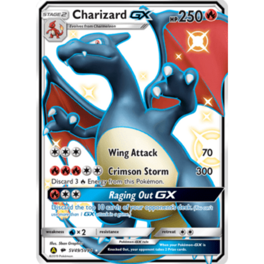 Charizard GX SV49/SV94  - Holofoil Hidden Fates Shiny Vault - Shiny Holo Rare