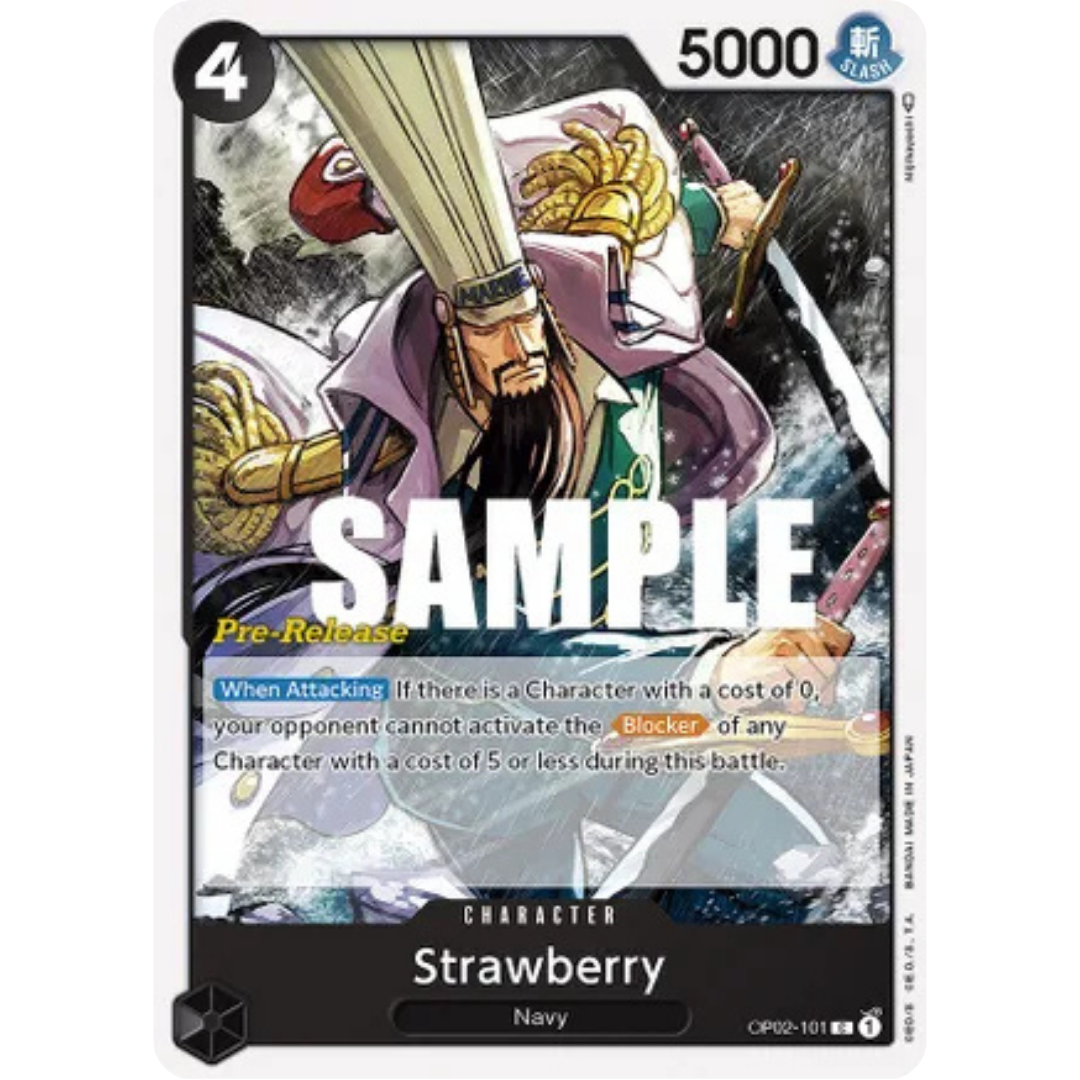Strawberry (OP02-101) - Paramount War Pre-Release Cards