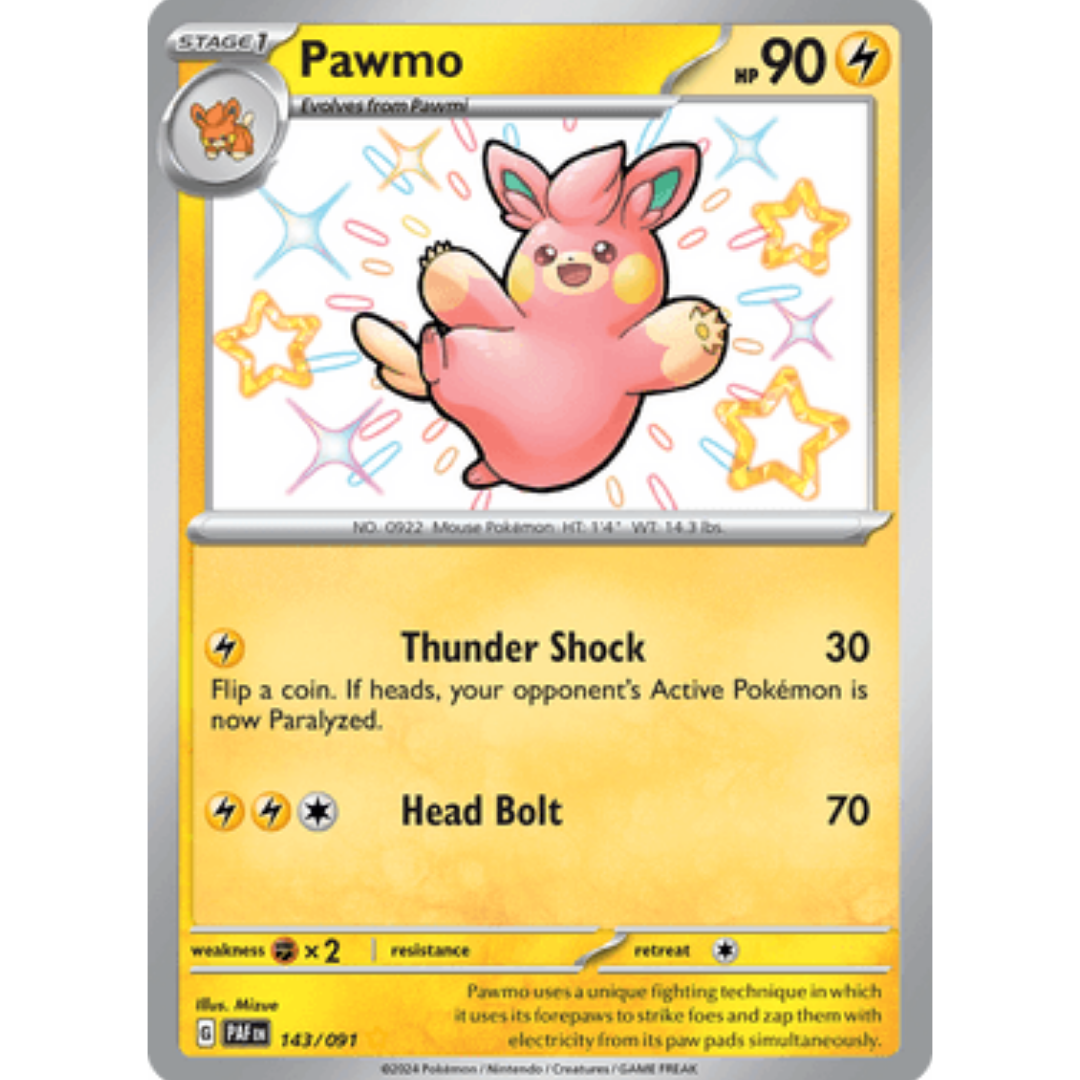 Pawmo (143/091) [Scarlet & Violet: Paldean Fates]