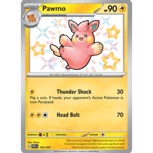 Pawmo (143/091) [Scarlet & Violet: Paldean Fates]