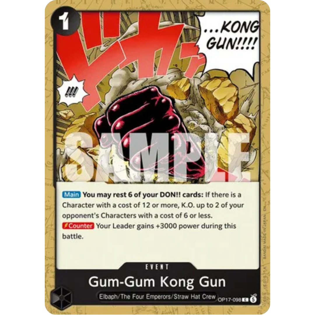 Gum-Gum Kong Gun (OP17-098) - The World's Strongest Warriors