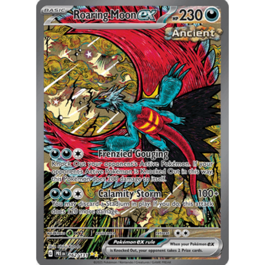 Roaring Moon ex 162/131  - Holofoil SV Prismatic Evolutions - Special Illustration Rare