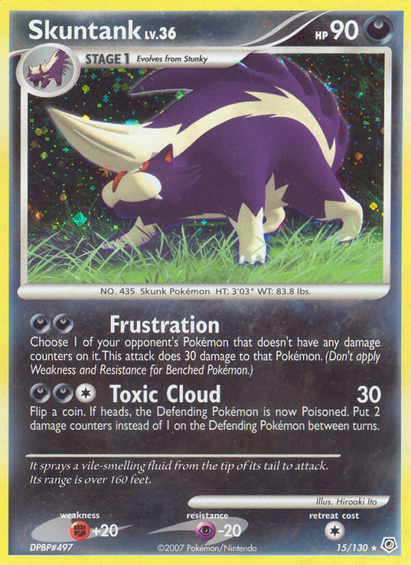 Skuntank  - Holofoil Diamond and Pearl - Holo Rare