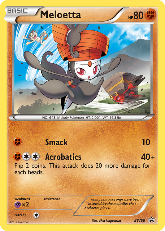 Meloetta BW69  Black and White Promos - Promo