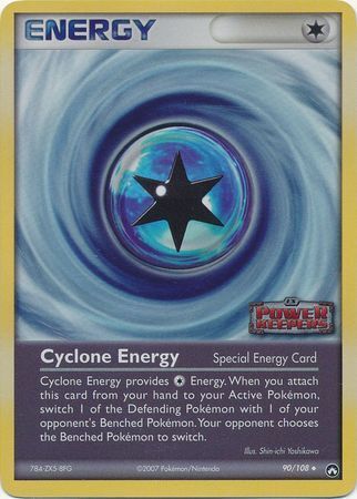 Cyclone Energy 090  - Reverse Holofoil Power Keepers - Uncommon